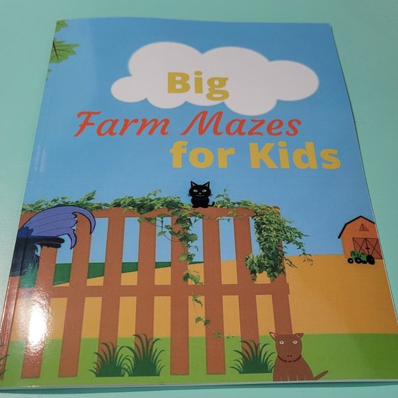 Big Farm Mazes for Kids: with Farm Animals for Kids ages 4-8: Paperback, 25 Page - Picture 1 of 8